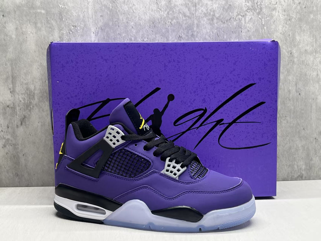 Air Jordan 4 Retro Lakers Purple-Gold | Color Contrast Edit