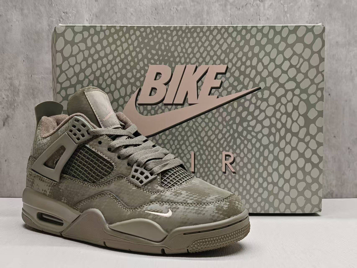 Air Jordan 4 Retro Military Mamba Custom | Olive Black Shadow Regiment