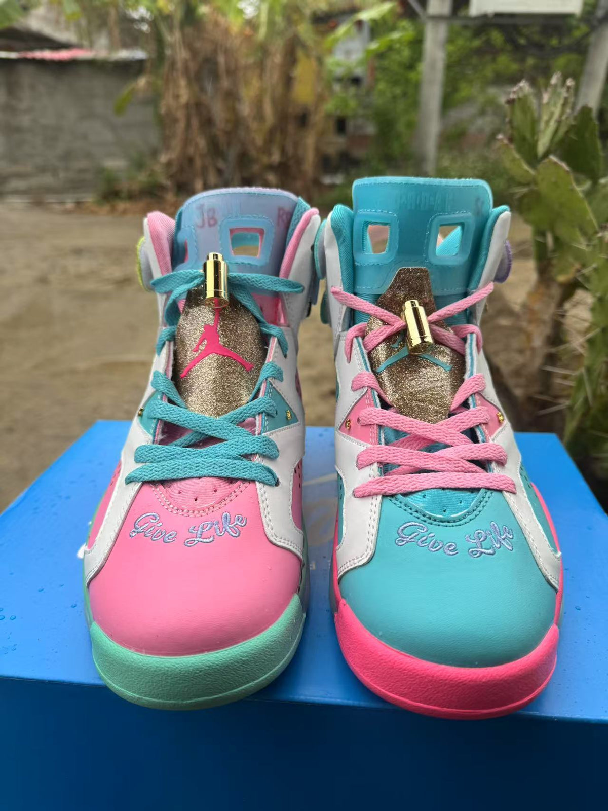 Air Jordan 6 Retro Blue-Pink | Pastel Frequency