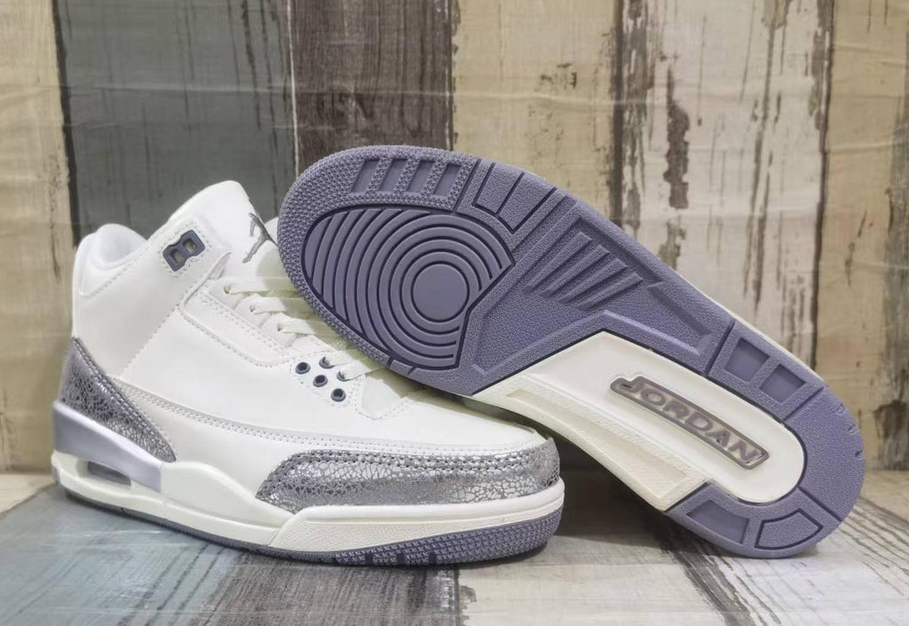 Air Jordan 3 Retro Men's Beige-Silver | Sandlight Edit