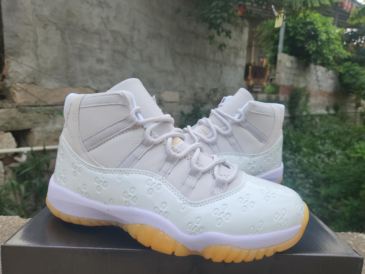 Air Jordan 11 Retro High-Frequency White-Light Yellow | Daylight Resonance