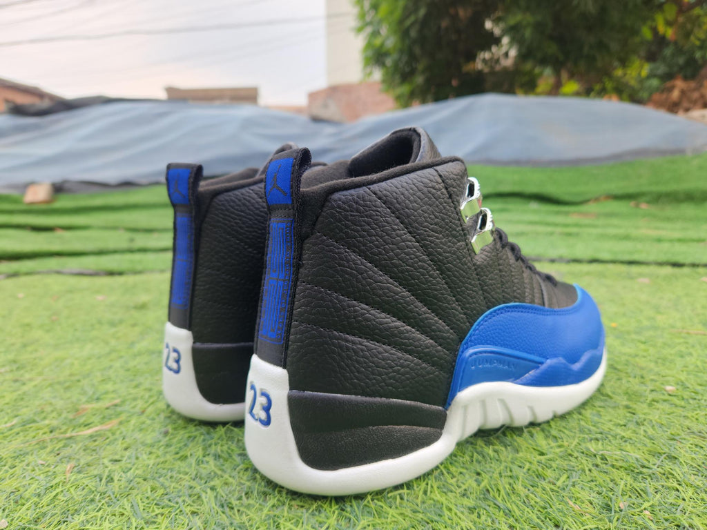 Air Jordan 12 Black, Blue & White | Blue Shadow Edit