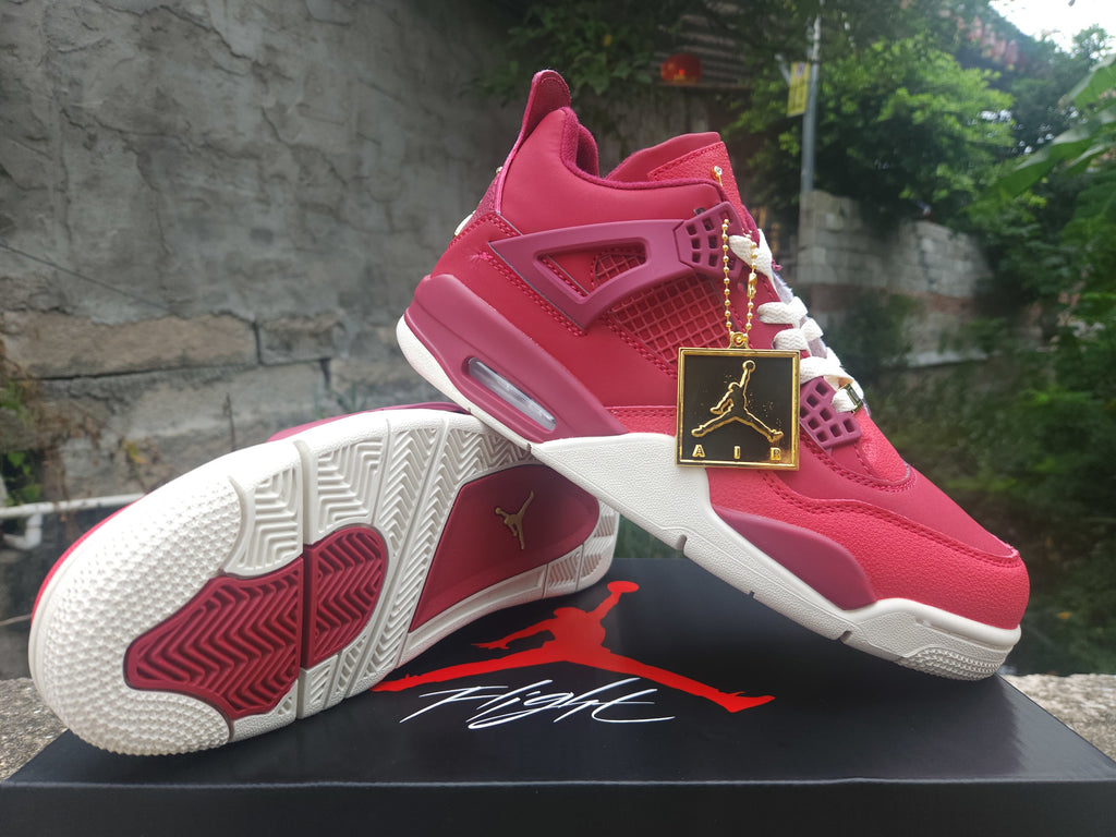 Air Jordan 4 Retro Red Purple Gold | Chromatic Crest Edit