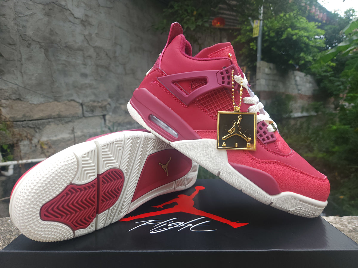 Air Jordan 4 Retro Red Purple Gold | Chromatic Crest Edit