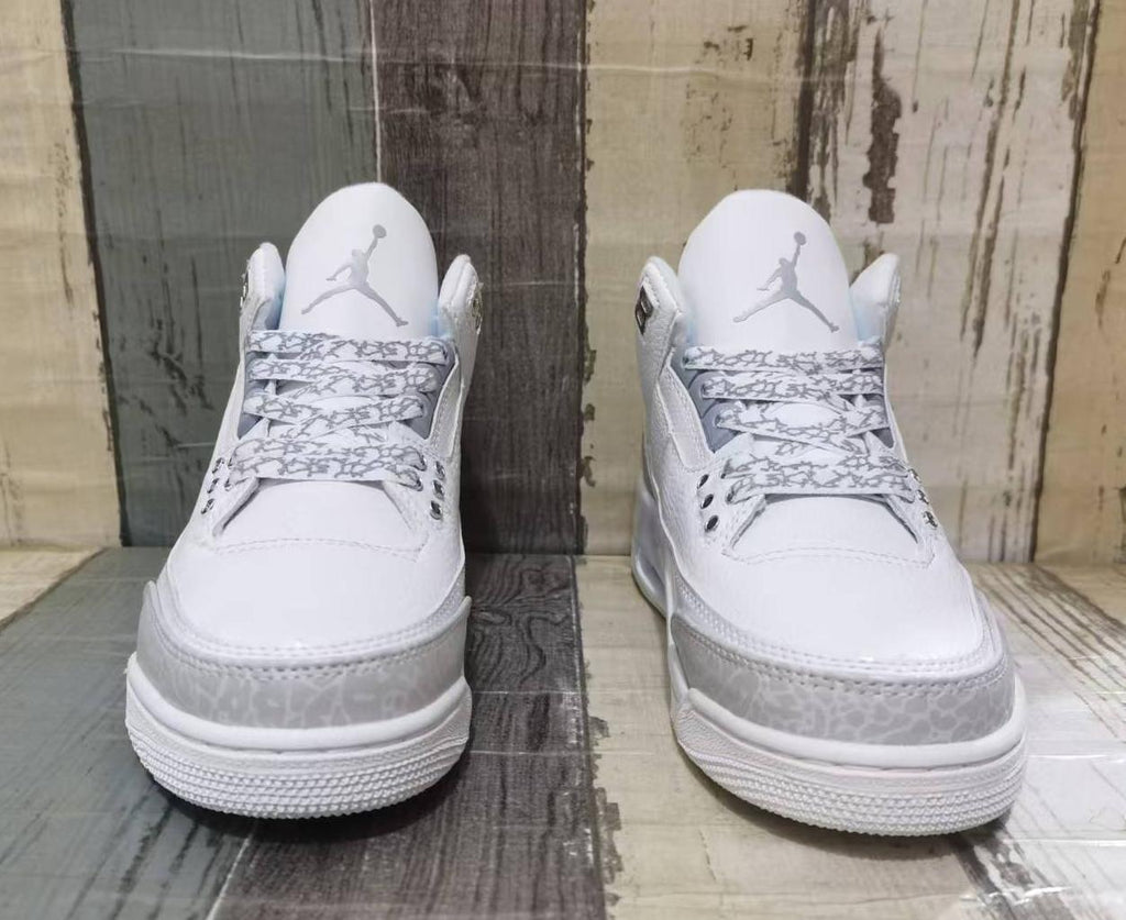 Air Jordan 3 Retro Pure White for Men & Women | White Canvas