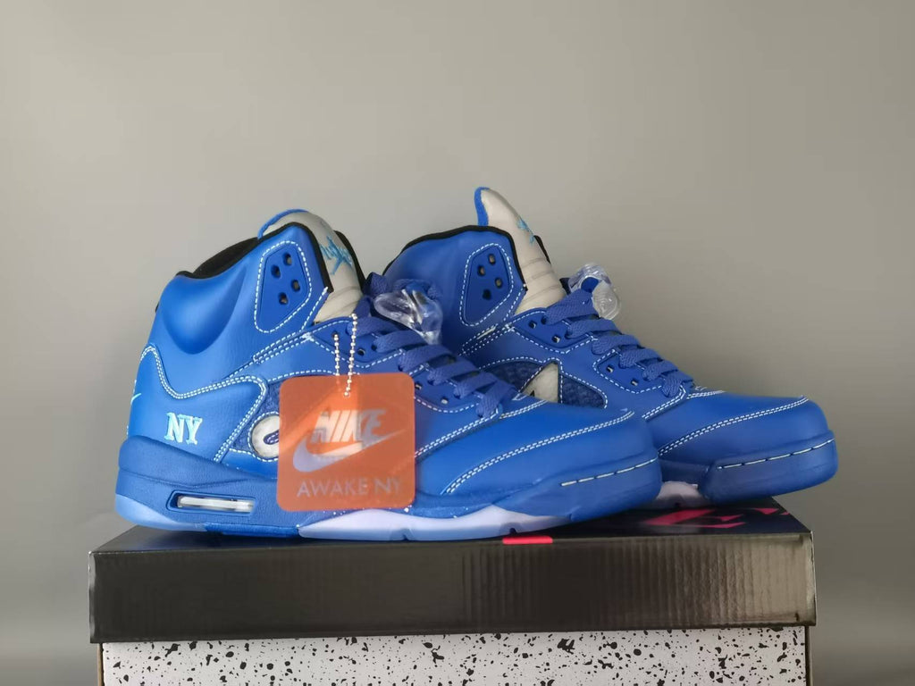 Air Jordan 5 Retro NY Arctic Blue / Black | Polar Skyline