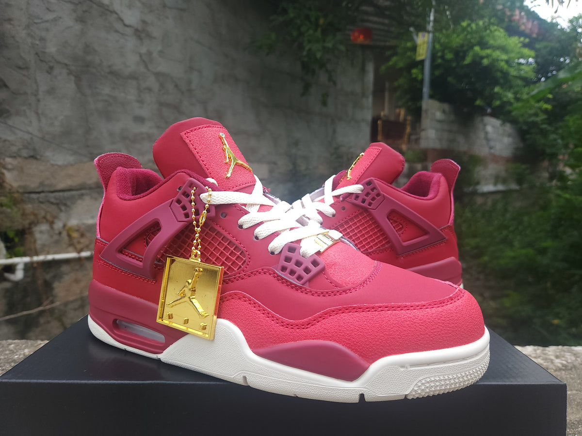 Air Jordan 4 Retro Red Purple Gold | Chromatic Crest Edit