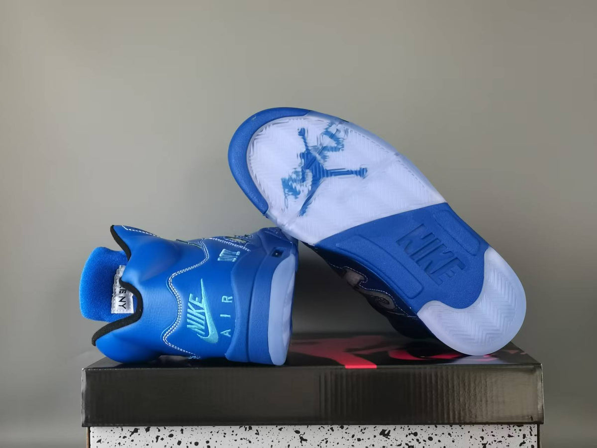 Air Jordan 5 Retro NY Arctic Blue / Black | Polar Skyline