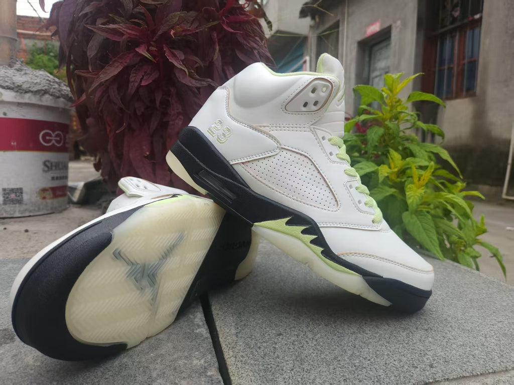 Air Jordan 5 Retro Pale Green Sneakers | Verdant Drift