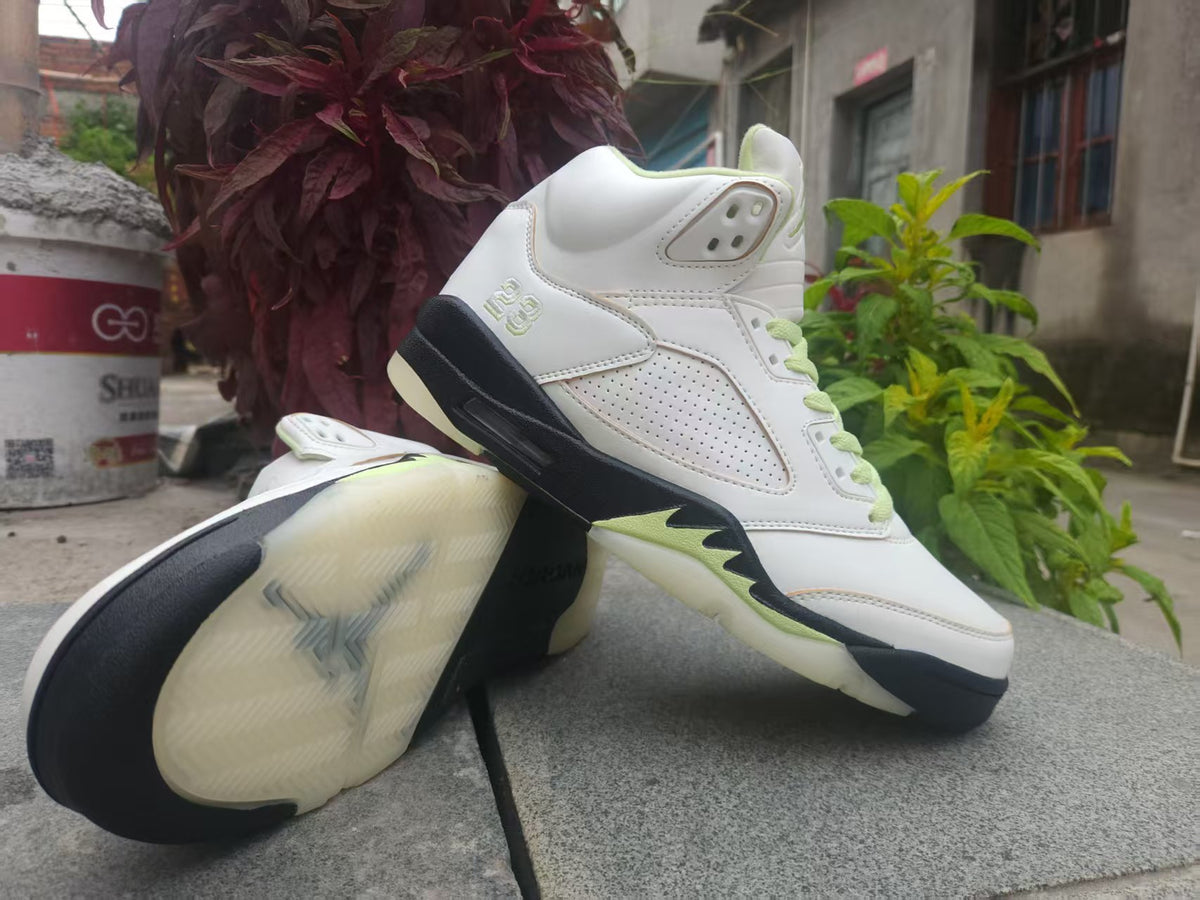 Air Jordan 5 Retro Pale Green Sneakers | Verdant Drift