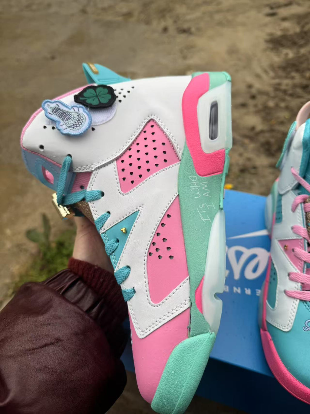Air Jordan 6 Retro Blue-Pink | Pastel Frequency