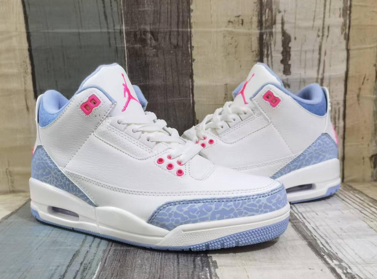 Air Jordan 3 Retro Men's Off-White Pink Red | Rosewave Edit