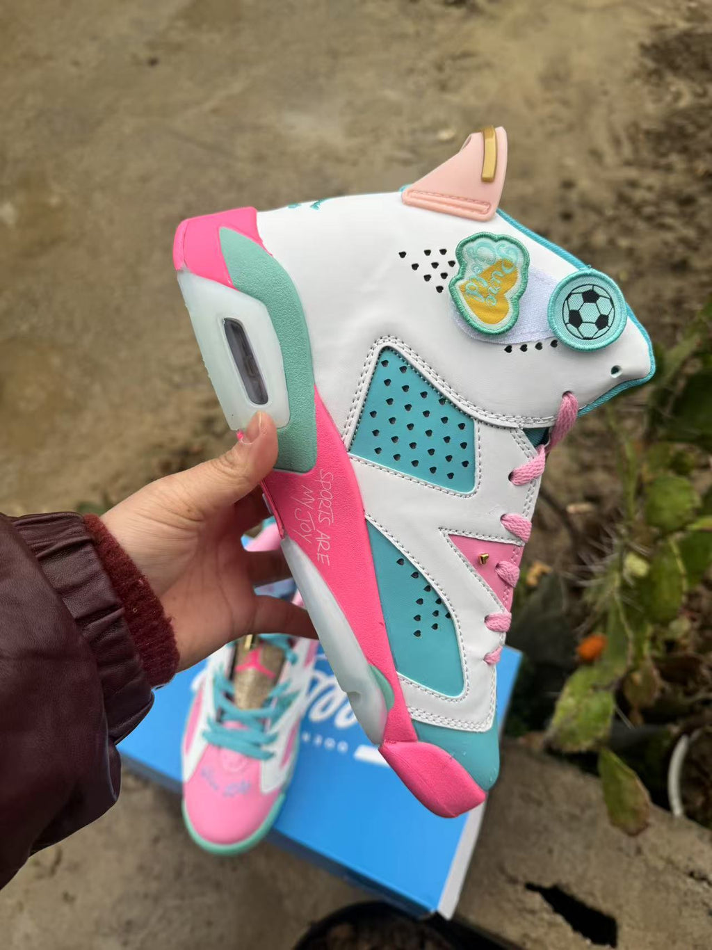 Air Jordan 6 Retro Blue-Pink | Pastel Frequency