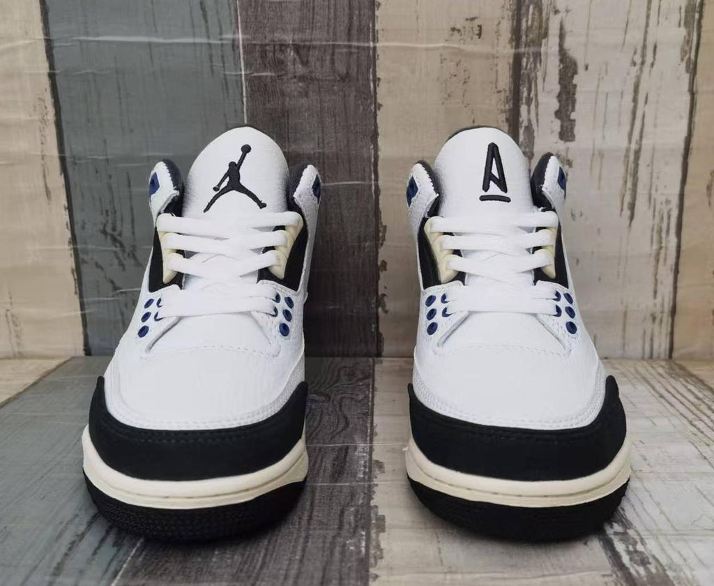 Air Jordan 3 Retro Men's White-Grey-Blue | Skyline Edit
