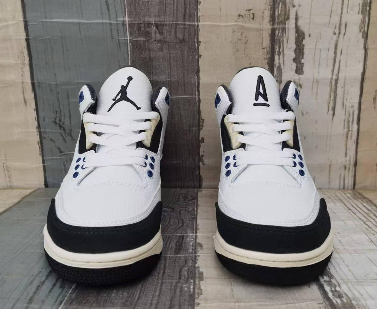 Air Jordan 3 Retro Men's White-Grey-Blue | Skyline Edit