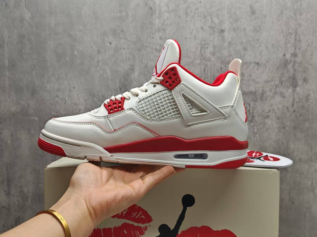 Air Jordan 4 Retro Valentine's Day Sierra Red & White | Loveletter Edit
