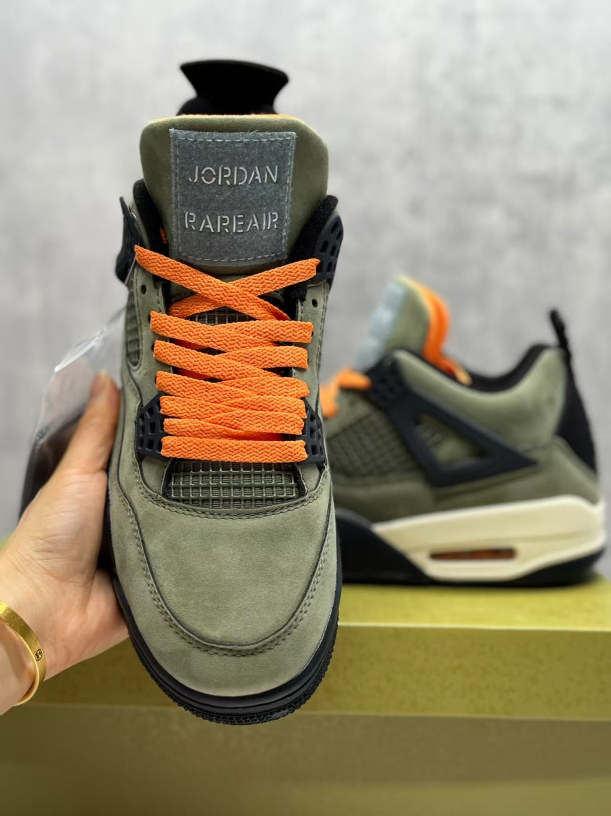 Air Jordan 4 Retro Olive Green | Grove Rhythm Edit